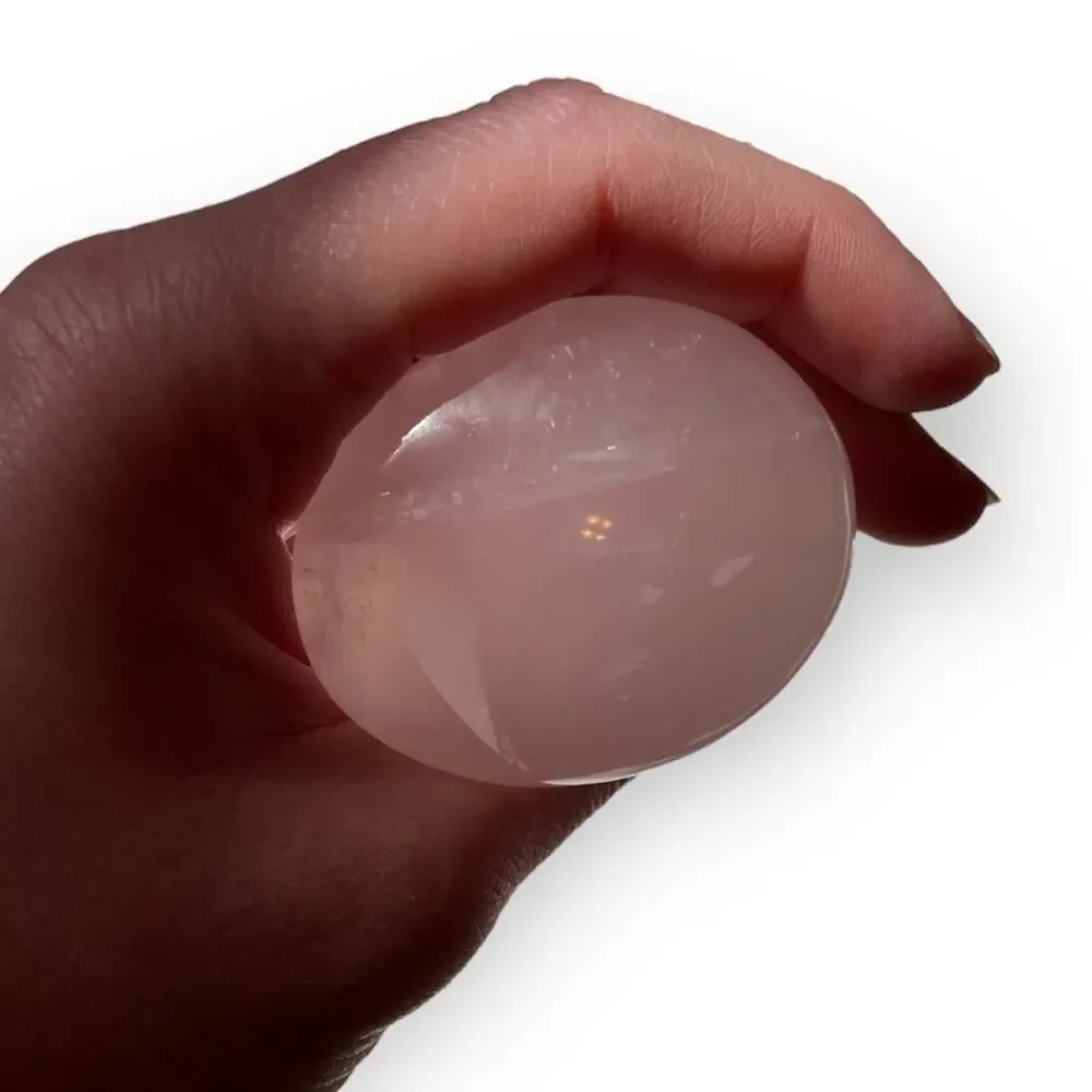 Rose Quartz Palm Stone #2